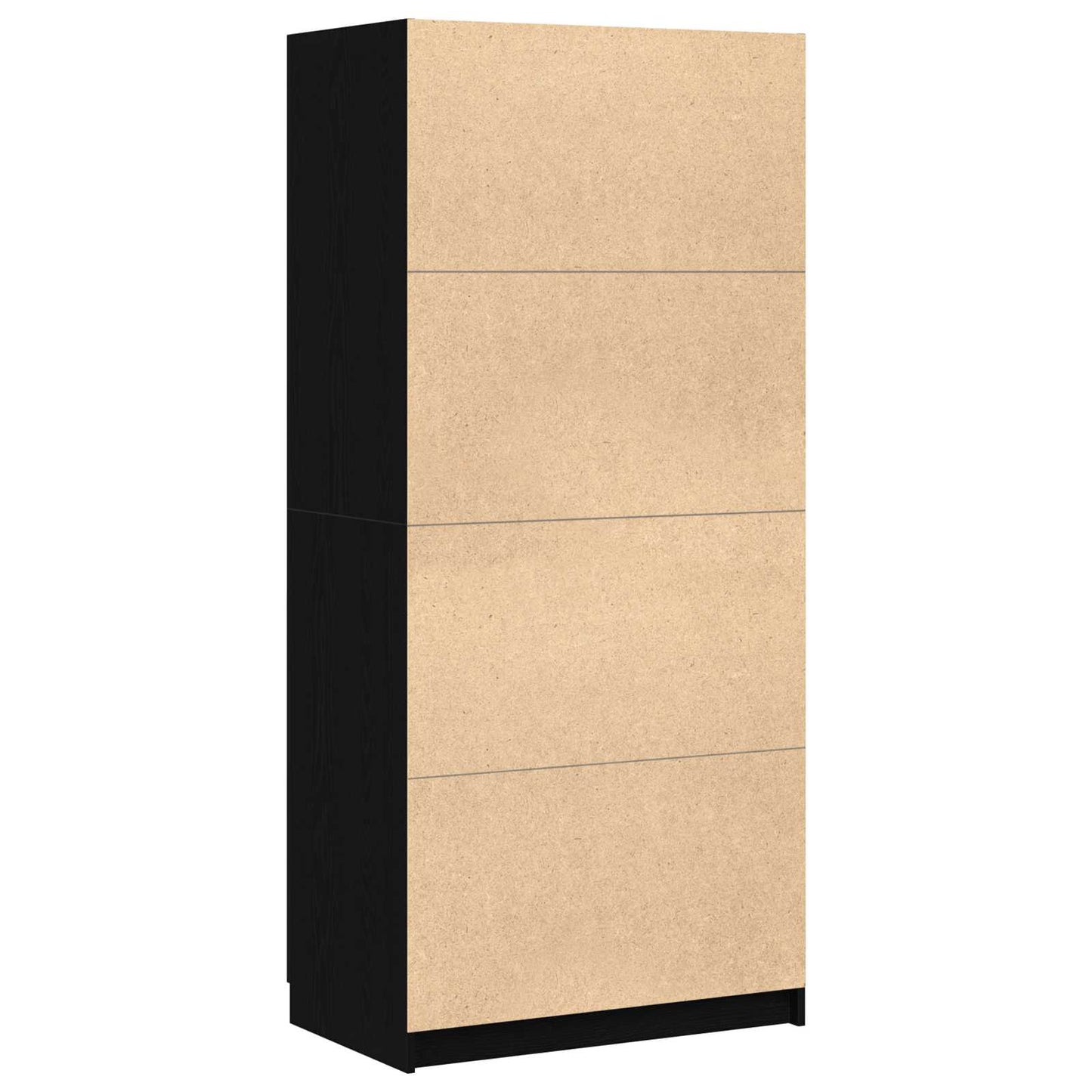 Wardrobe Black Oak 80 x 50.5 x 180 cm Engineered Wood