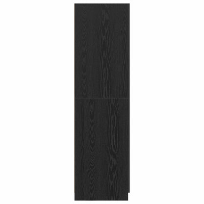 Wardrobe Black Oak 80 x 50.5 x 180 cm Engineered Wood