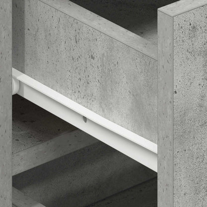 Sideboard Concrete Grey 120 x 36 x 69 cm Engineered Wood