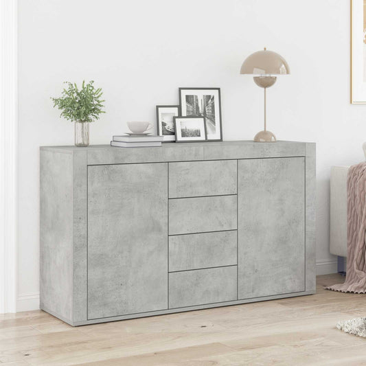 Sideboard Concrete Grey 120 x 36 x 69 cm Engineered Wood