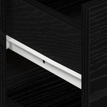 Sideboard Black Oak 120 x 36 x 69 cm Engineered Wood