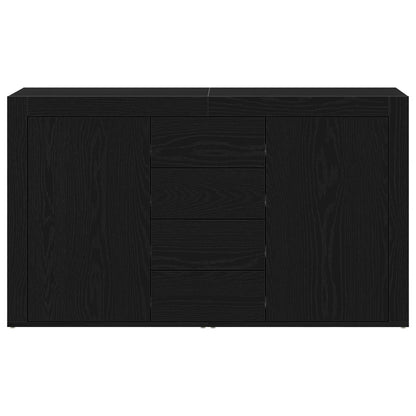 Sideboard Black Oak 120 x 36 x 69 cm Engineered Wood