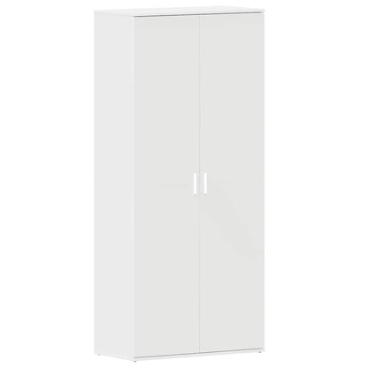 Shoe Cabinet 80 x 39 x 178 cm Engineered Wood White