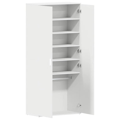 Shoe Cabinet with Shelf White 80 x 39 x 178 cm Engineered Wood