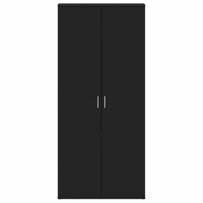 Shoe Cabinet with Shelf Black 80 x 39 x 178 cm Engineered Wood