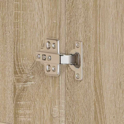 Shoe Cabinet 80 x 39 x 178 cm Engineered Wood Sonoma Oak