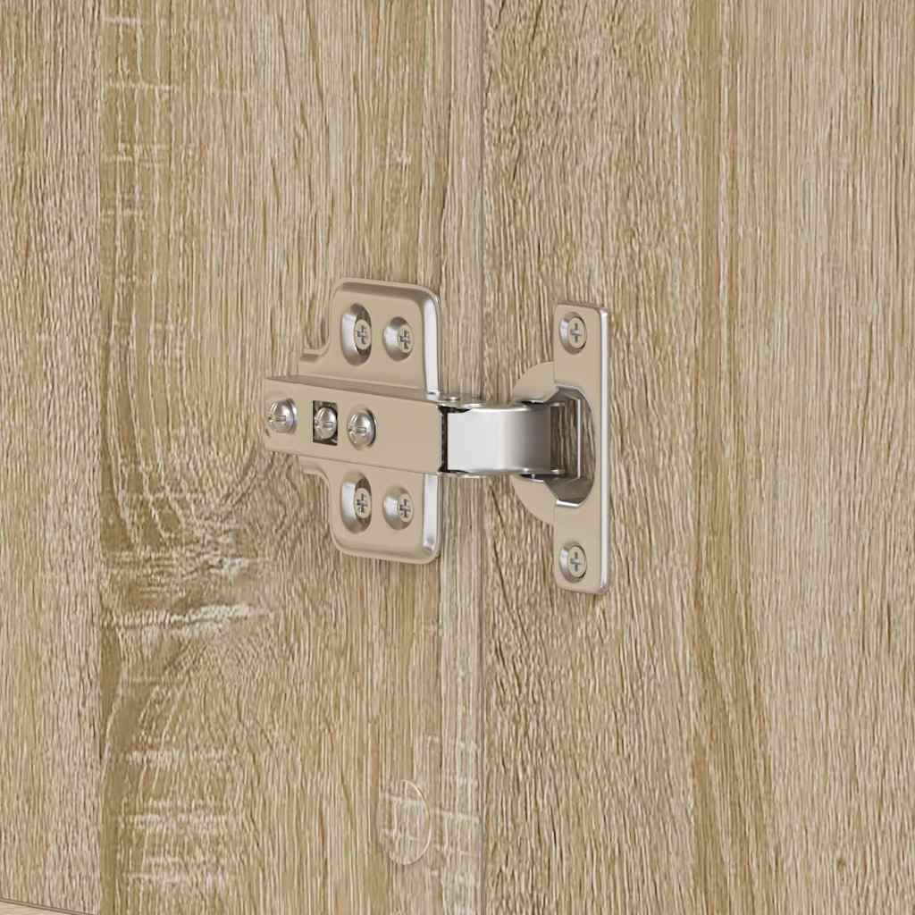 Shoe Cabinet Sonoma Oak 80 x 39 x 178 cm Engineered Wood