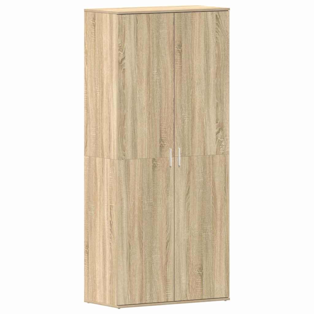 Shoe Cabinet Sonoma Oak 80 x 39 x 178 cm Engineered Wood