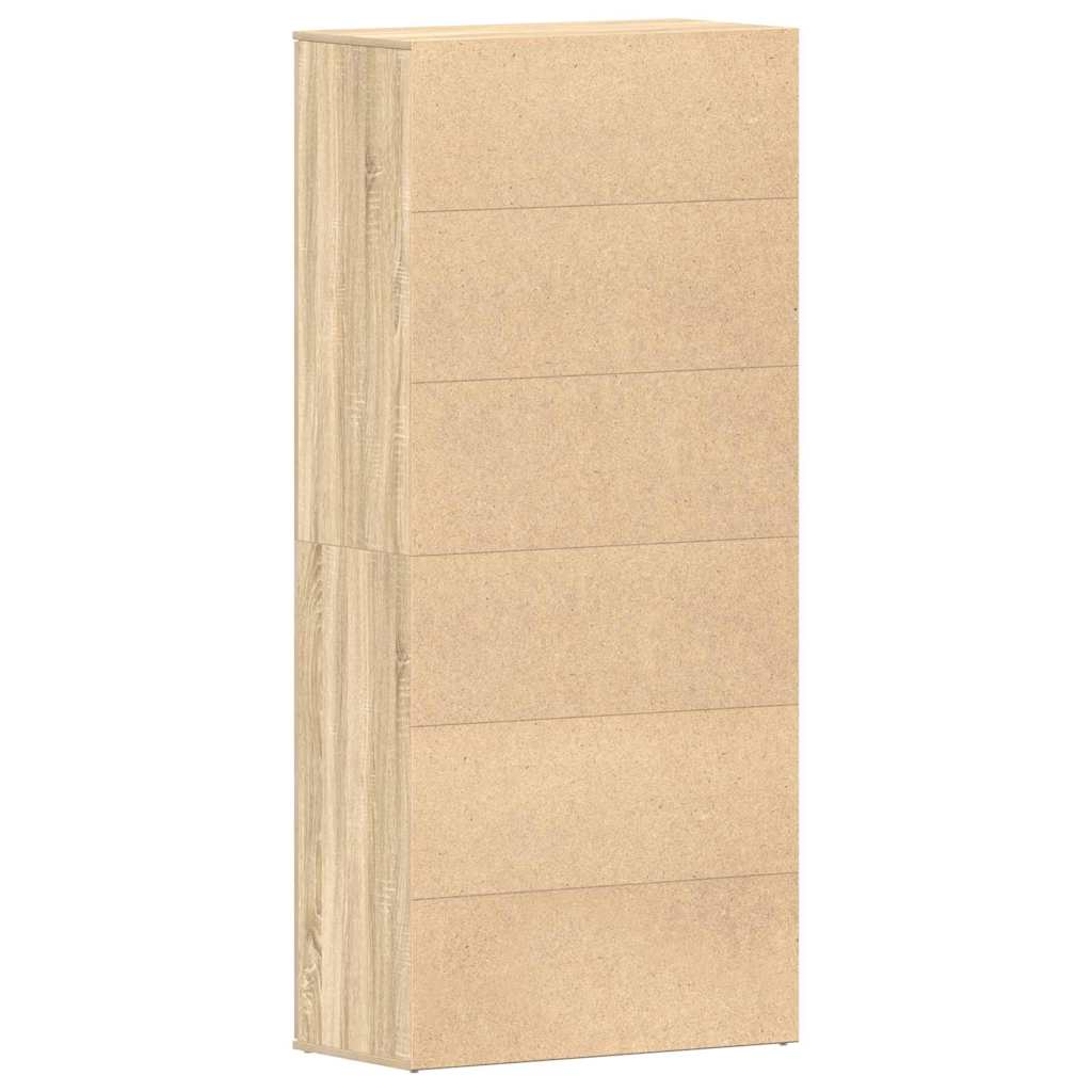 Shoe Cabinet Sonoma Oak 80 x 39 x 178 cm Engineered Wood