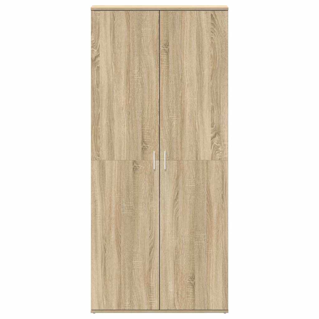 Shoe Cabinet Sonoma Oak 80 x 39 x 178 cm Engineered Wood