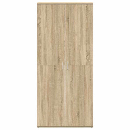 Shoe Cabinet 80 x 39 x 178 cm Engineered Wood Sonoma Oak
