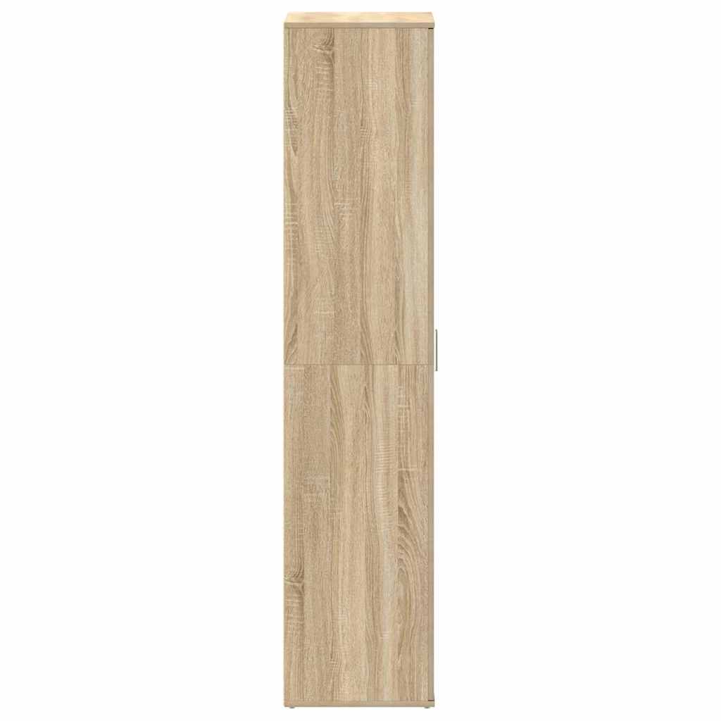 Shoe Cabinet Sonoma Oak 80 x 39 x 178 cm Engineered Wood