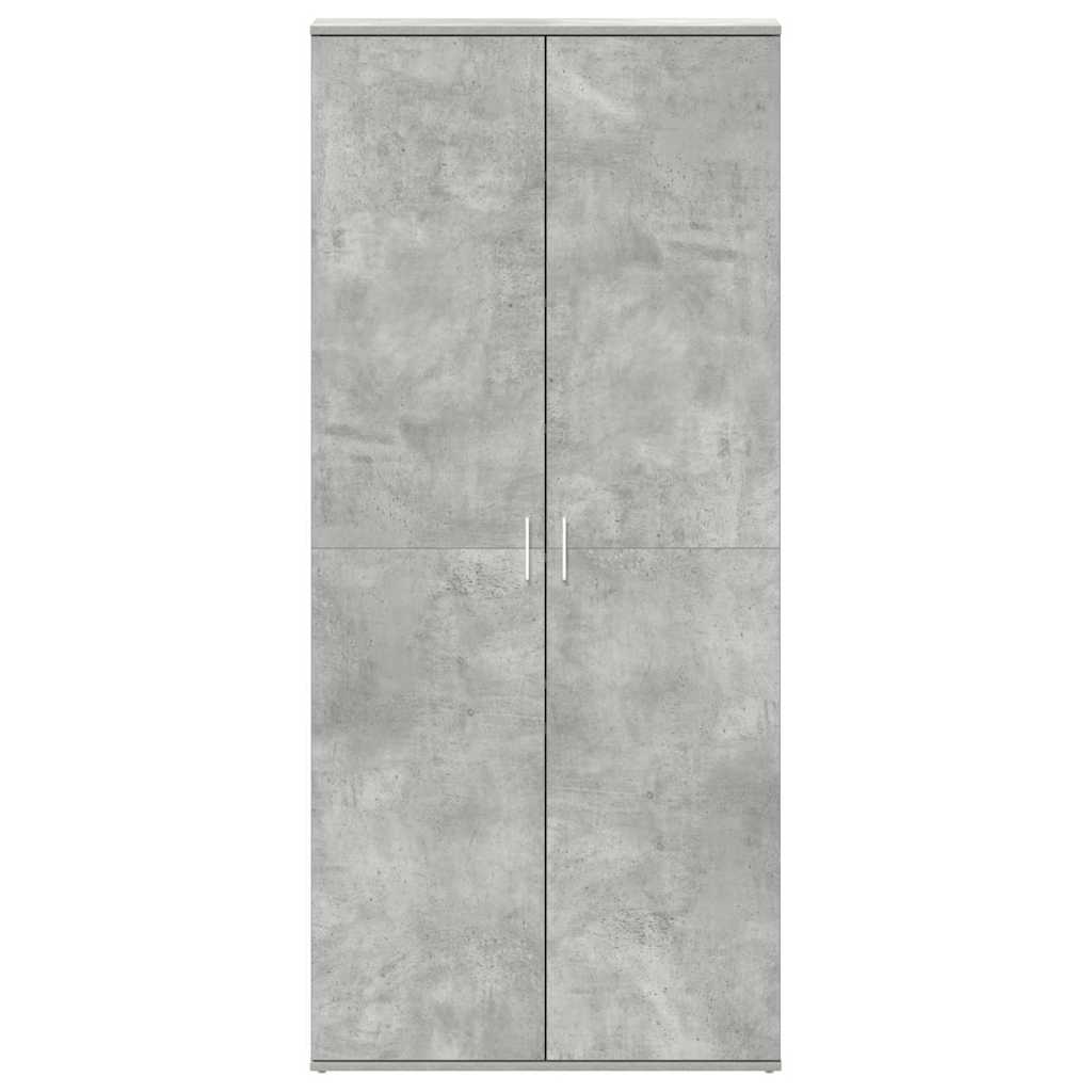 Shoe Cabinet Concrete Grey 80 x 39 x 178 cm Engineered Wood