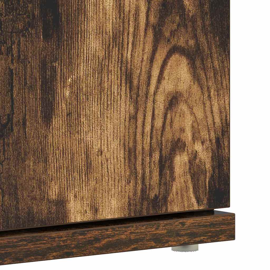 Shoe Cabinet 80 x 39 x 178 cm Engineered Wood Smoked Oak