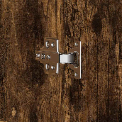 Shoe Cabinet 80 x 39 x 178 cm Engineered Wood Smoked Oak