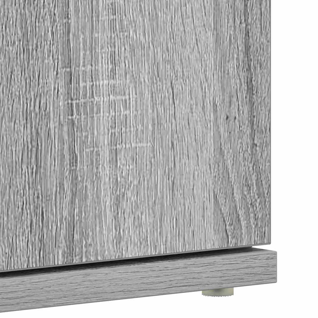 Shoe Cabinet 80 x 39 x 178 cm Engineered Wood Grey Sonoma