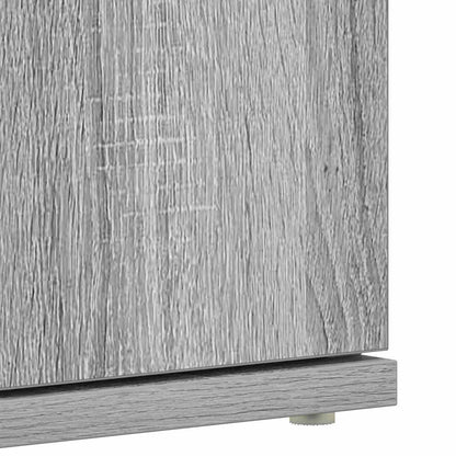 Shoe Cabinet 80 x 39 x 178 cm Engineered Wood Grey Sonoma
