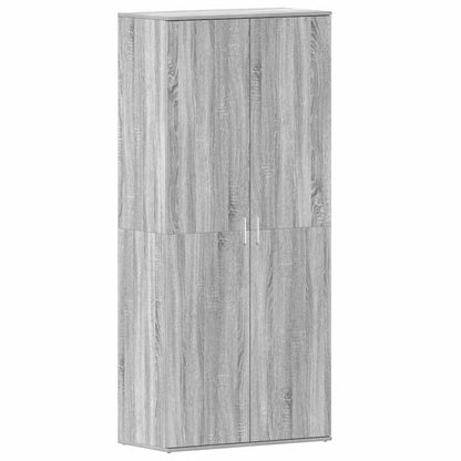 Shoe Cabinet Grey Sonoma 80 x 39 x 178 cm Engineered Wood