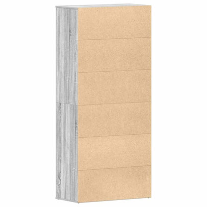 Shoe Cabinet Grey Sonoma 80 x 39 x 178 cm Engineered Wood
