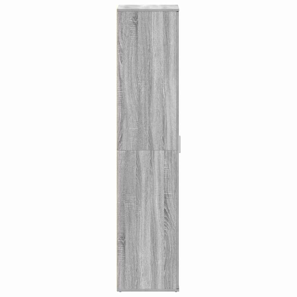 Shoe Cabinet Grey Sonoma 80 x 39 x 178 cm Engineered Wood