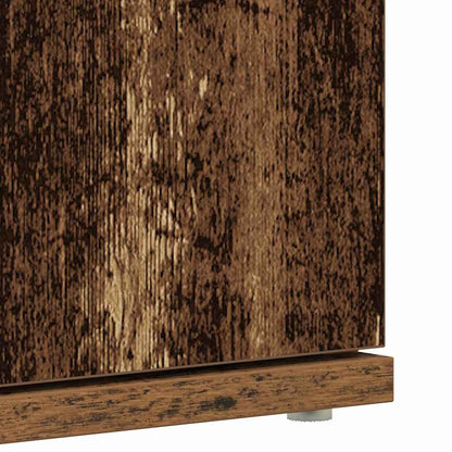 Shoe Cabinet Old Wood 80 x 39 x 178 cm Engineered Wood