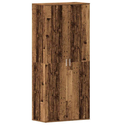 Shoe Cabinet Old Wood 80 x 39 x 178 cm Engineered Wood