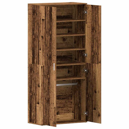 Shoe Cabinet Old Wood 80 x 39 x 178 cm Engineered Wood