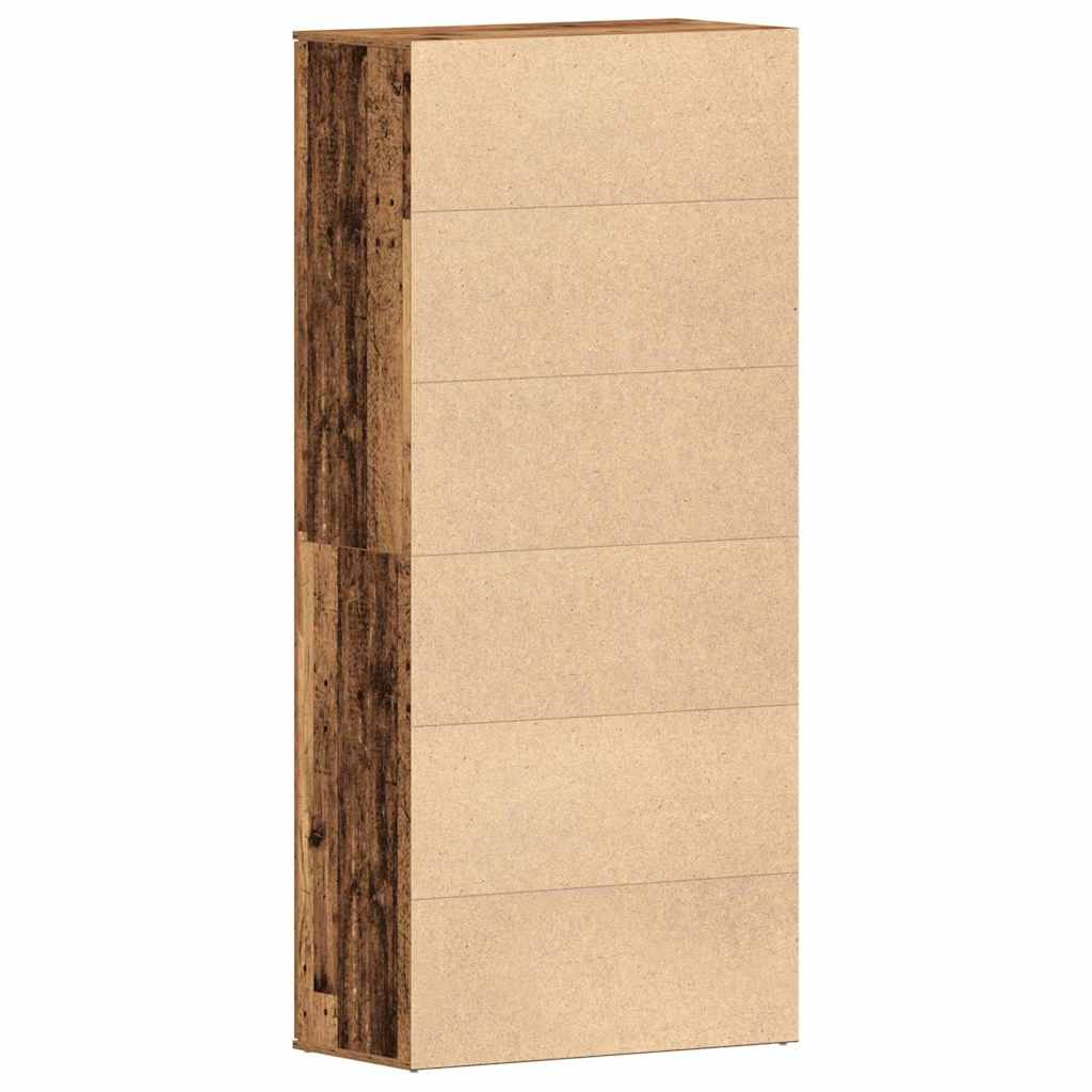Shoe Cabinet Old Wood 80 x 39 x 178 cm Engineered Wood