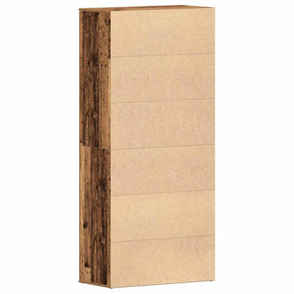 Shoe Cabinet Old Wood 80 x 39 x 178 cm Engineered Wood