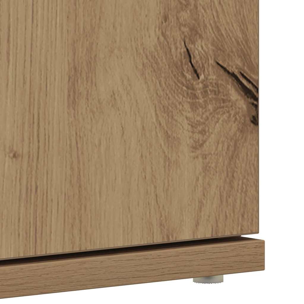 Shoe Cabinet 80 x 39 x 178 cm Engineered Wood Artisan Oak