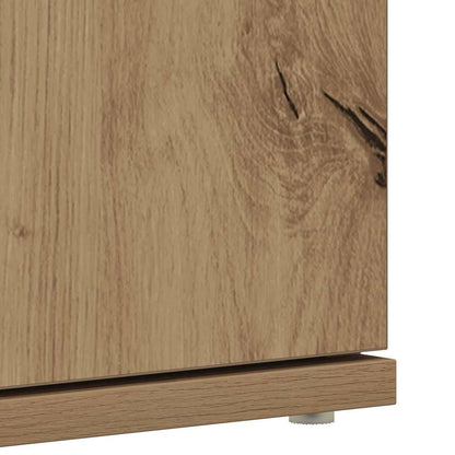 Shoe Cabinet 80 x 39 x 178 cm Engineered Wood Artisan Oak