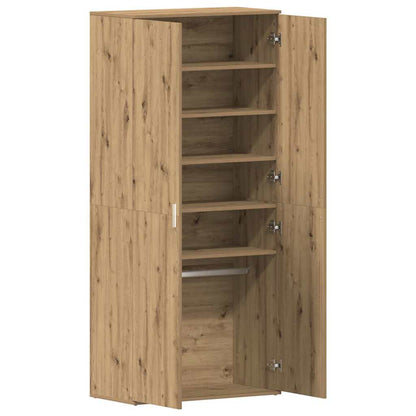 Shoe Cabinet 80 x 39 x 178 cm Engineered Wood Artisan Oak