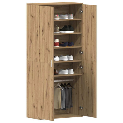 Shoe Cabinet Artisan Oak 80 x 39 x 178 cm Engineered Wood