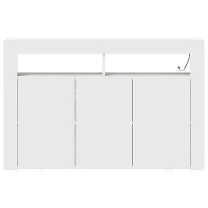 Sideboard White 116 x 30 x 75 cm Engineered Wood