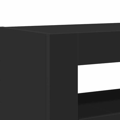 Sideboard Black 116 x 30 x 75 cm Engineered Wood