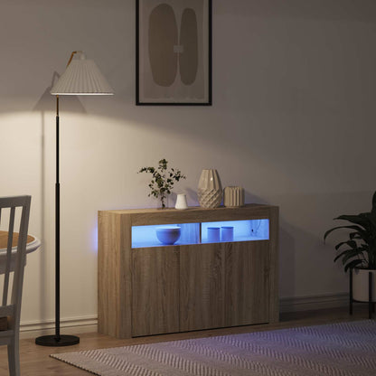 Sideboard Sonoma Oak 116 x 30 x 75 cm Engineered Wood