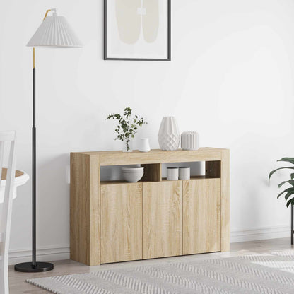 Sideboard Sonoma Oak 116 x 30 x 75 cm Engineered Wood