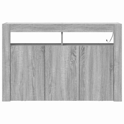 Sideboard Grey Sonoma 116 x 30 x 75 cm Engineered Wood
