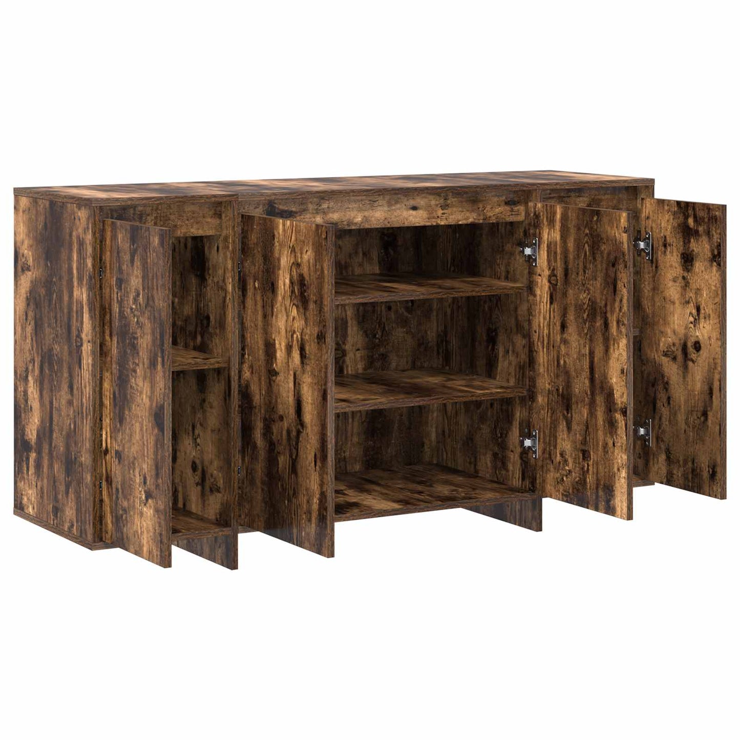 Sideboard Smoked Oak 135 x 41 x 75 cm Engineered Wood
