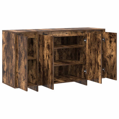 Sideboard Smoked Oak 135 x 41 x 75 cm Engineered Wood