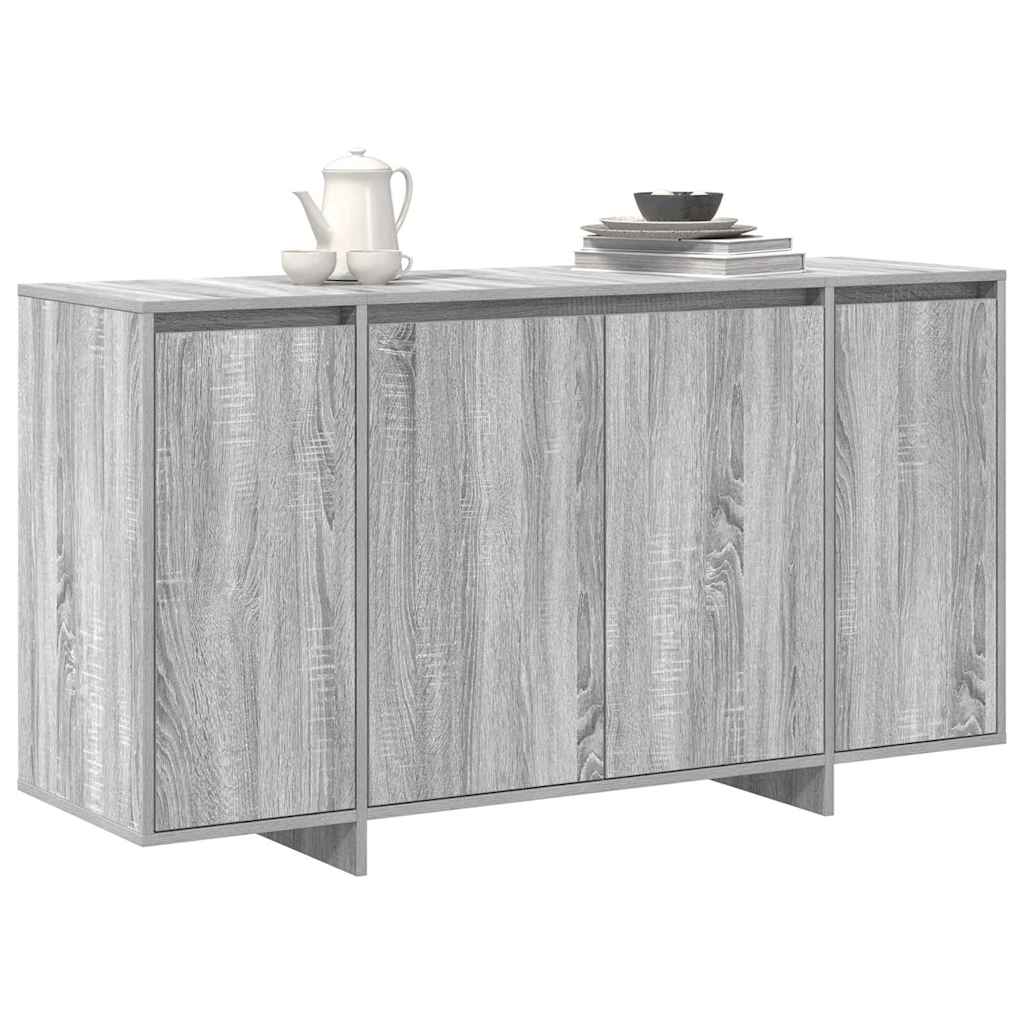 Sideboard Grey Sonoma 135 x 41 x 75 cm Engineered Wood