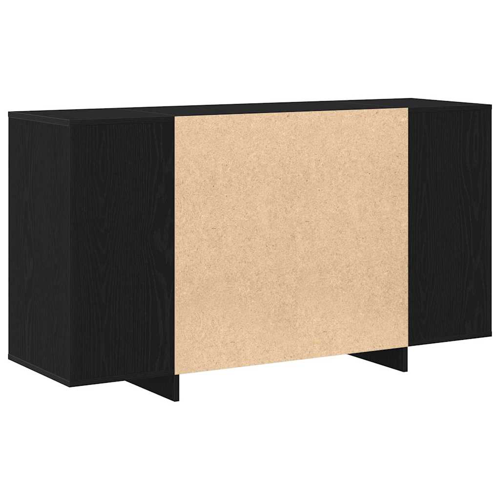 Sideboard Black Oak 135 x 41 x 75 cm Engineered Wood