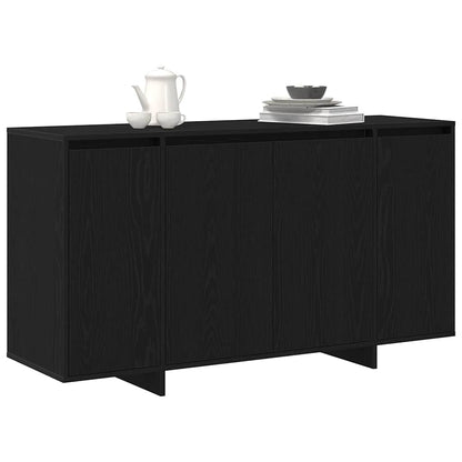 Sideboard Black Oak 135 x 41 x 75 cm Engineered Wood