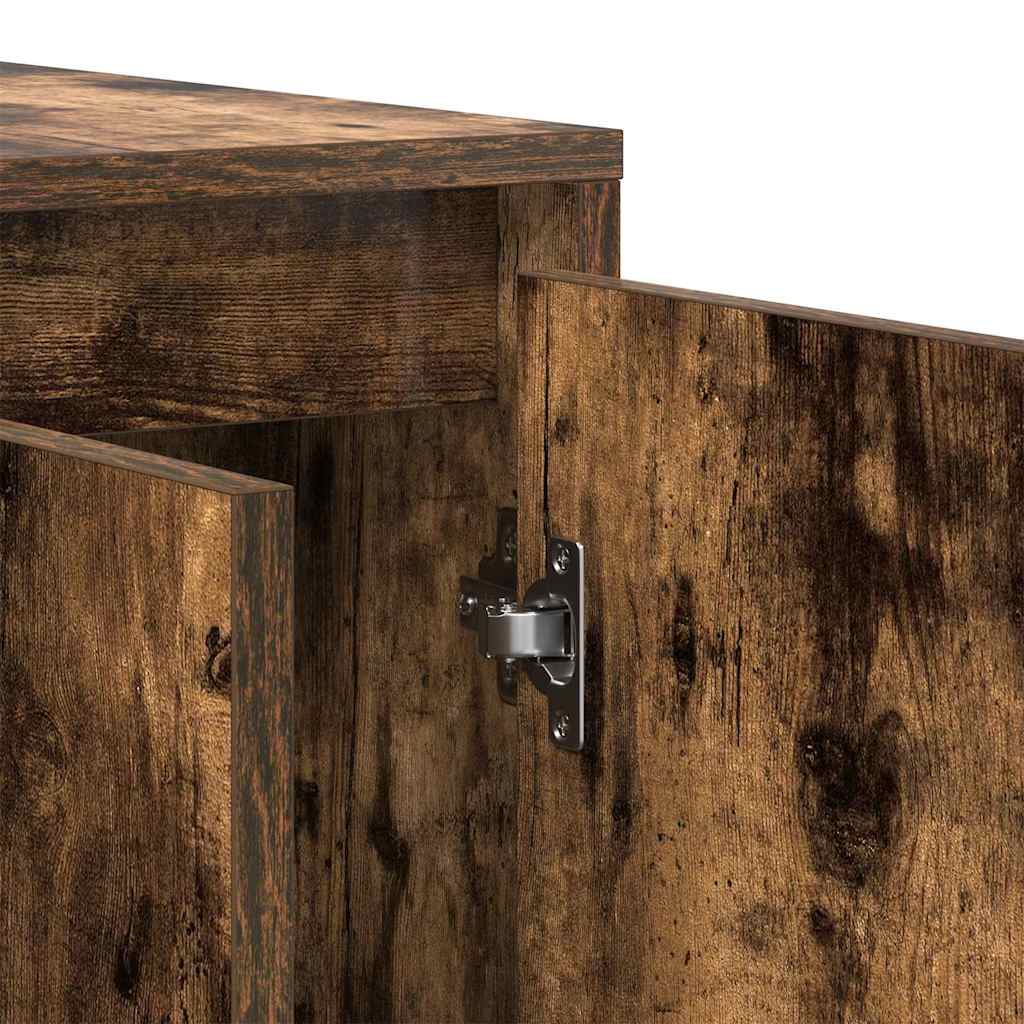 Sideboard Smoked Oak 120 x 41 x 75 cm Engineered Wood