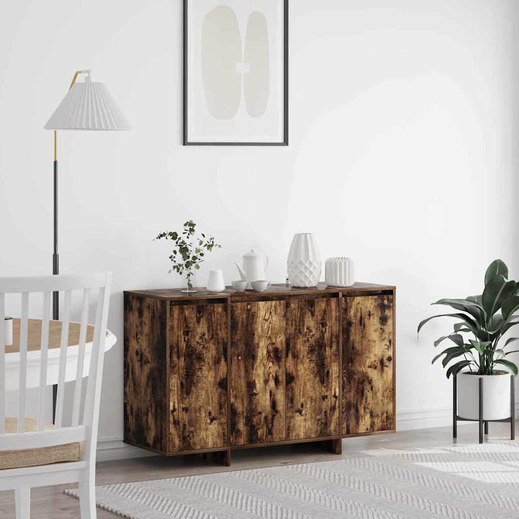 Sideboard Smoked Oak 120 x 41 x 75 cm Engineered Wood