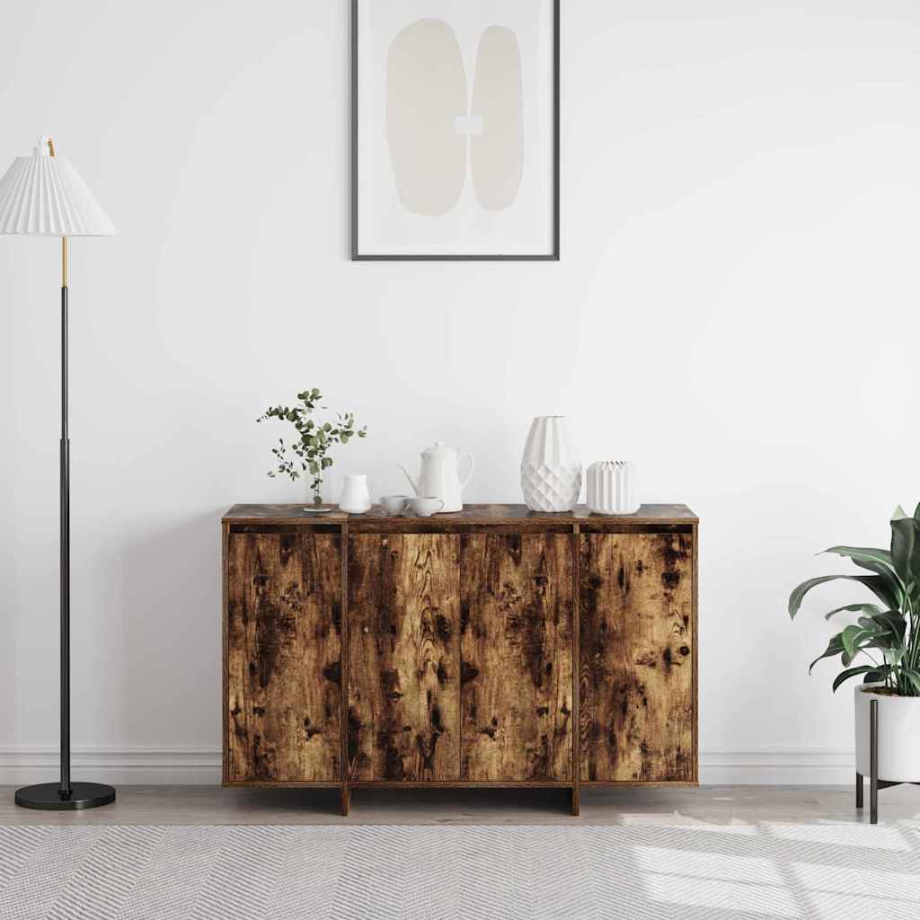 Sideboard Smoked Oak 120 x 41 x 75 cm Engineered Wood