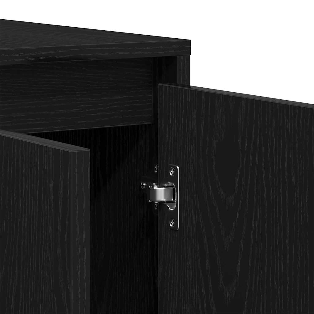 Sideboard Black oak 120 x 41 x 75 cm Engineered wood