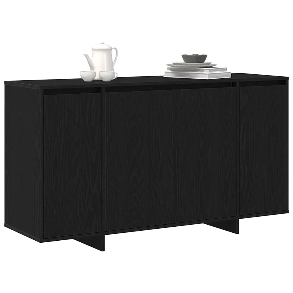 Sideboard Black oak 120 x 41 x 75 cm Engineered wood