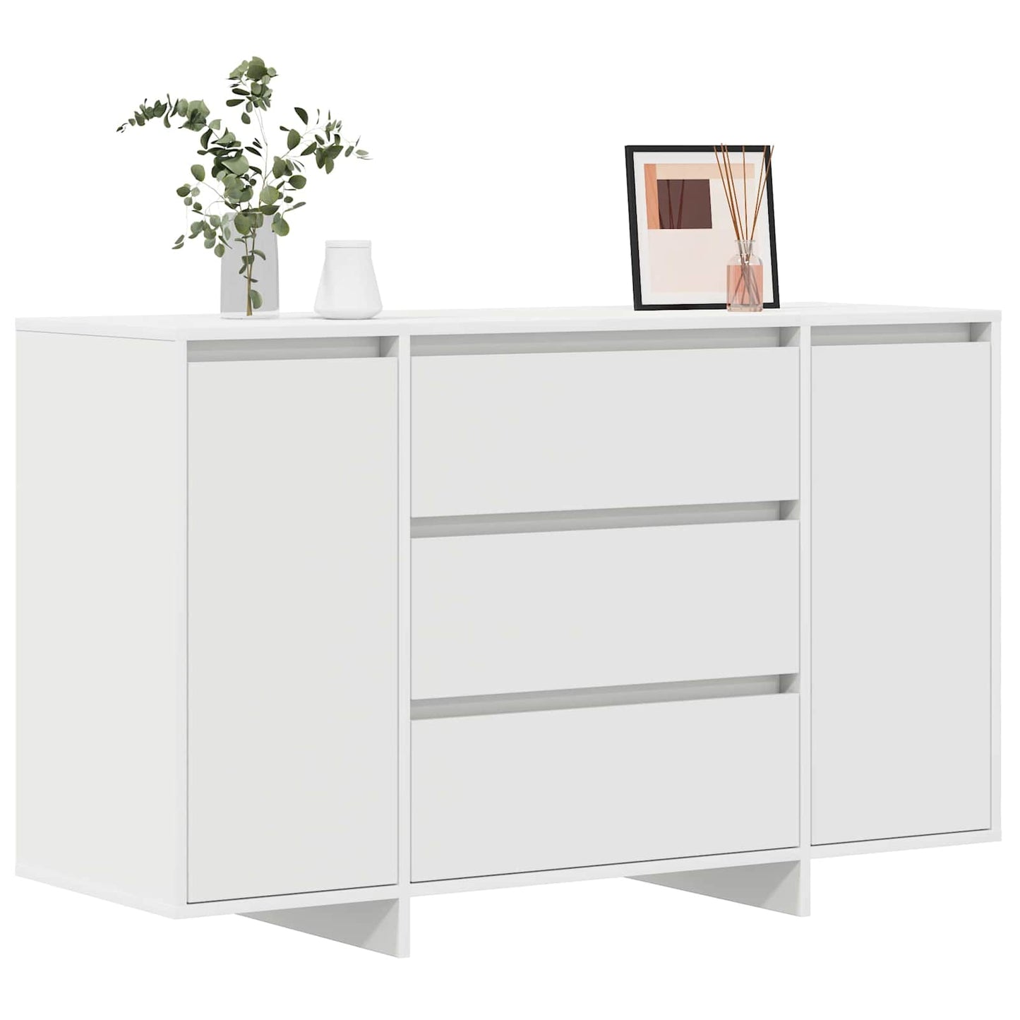 Sideboard with Drawer White 120 x 41 x 75 cm Engineered Wood