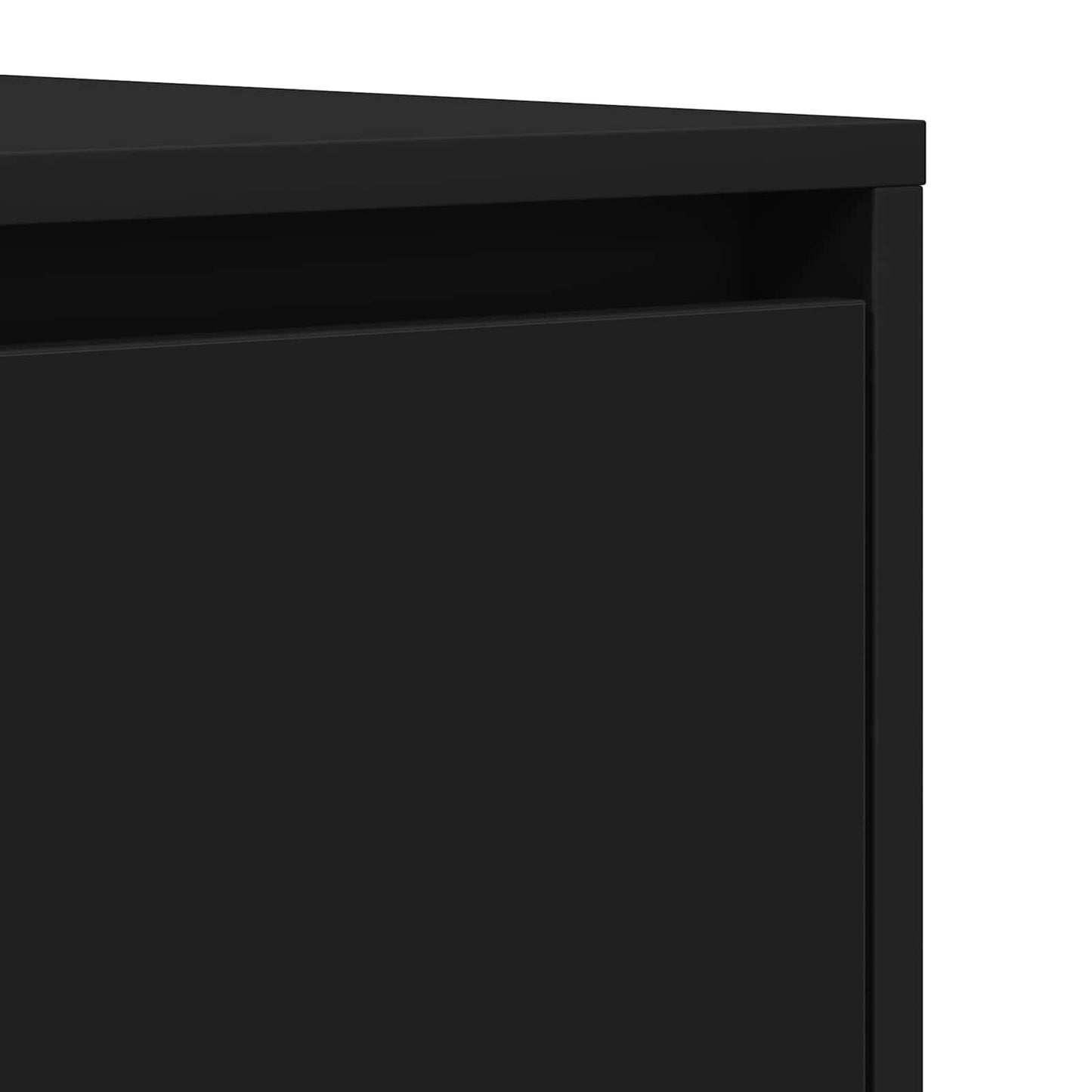 Sideboard with Drawer Black 120 x 41 x 75 cm Engineered Wood